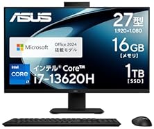 Core i7/テレワーク向け一体型PC 一体型パソコン All in One 27インチ曲面液晶 Core i7 : ゲーミングPC
